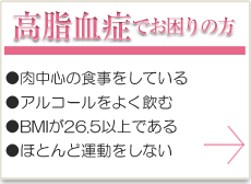 高脂血症でお困りの方